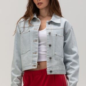 BRAND NEW Women Bling Denim jacket